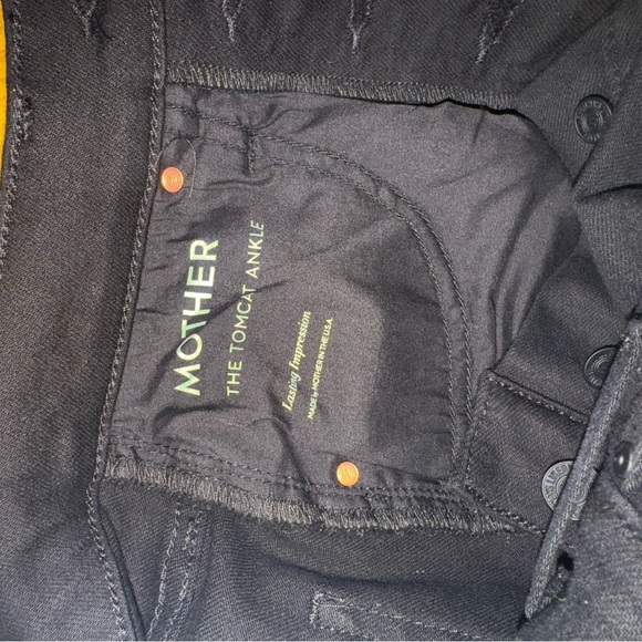 MOTHER Tomcat High Rise Ankle Straight Jeans in Lasting Impression, size 25, NWT - Picture 10 of 14